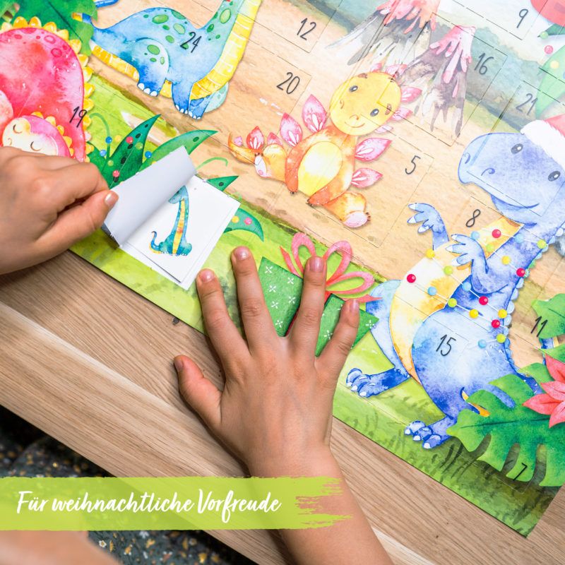 Julekalender med tatovering, Dinosaur / Papierdrach