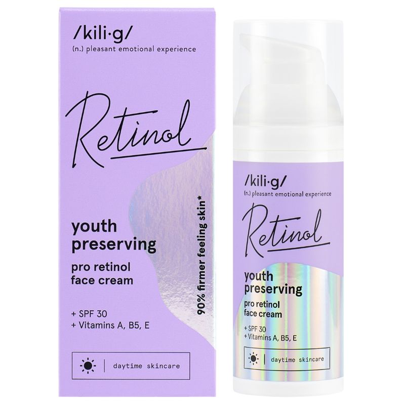 RETINOL youth preserving pro-retinol face cream SPF30 50ml / kili·g 