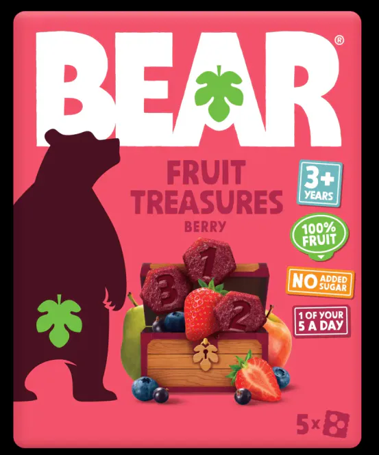 Hovedbilde Berry Fruit Treasures 5 x 20g / BEAR
