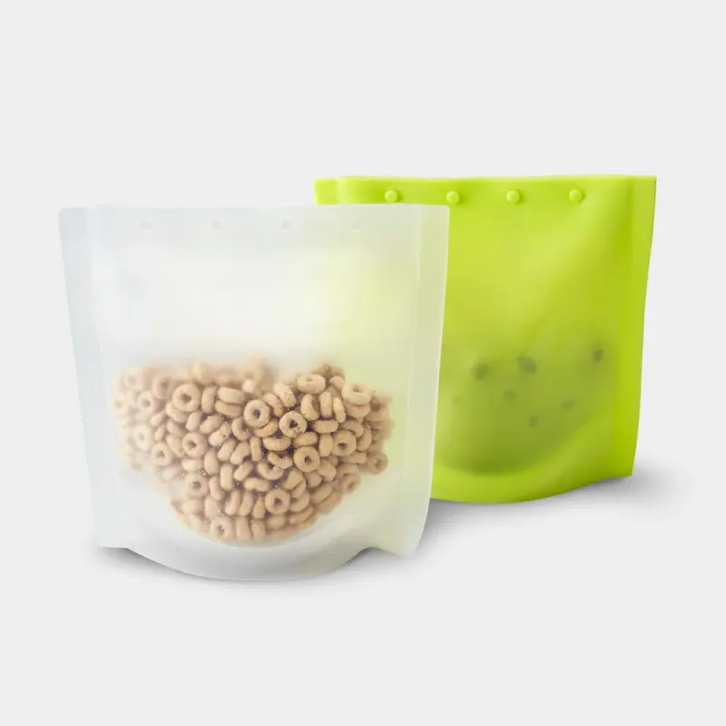 2pk silikonposer- grønn og hvit / GoSili