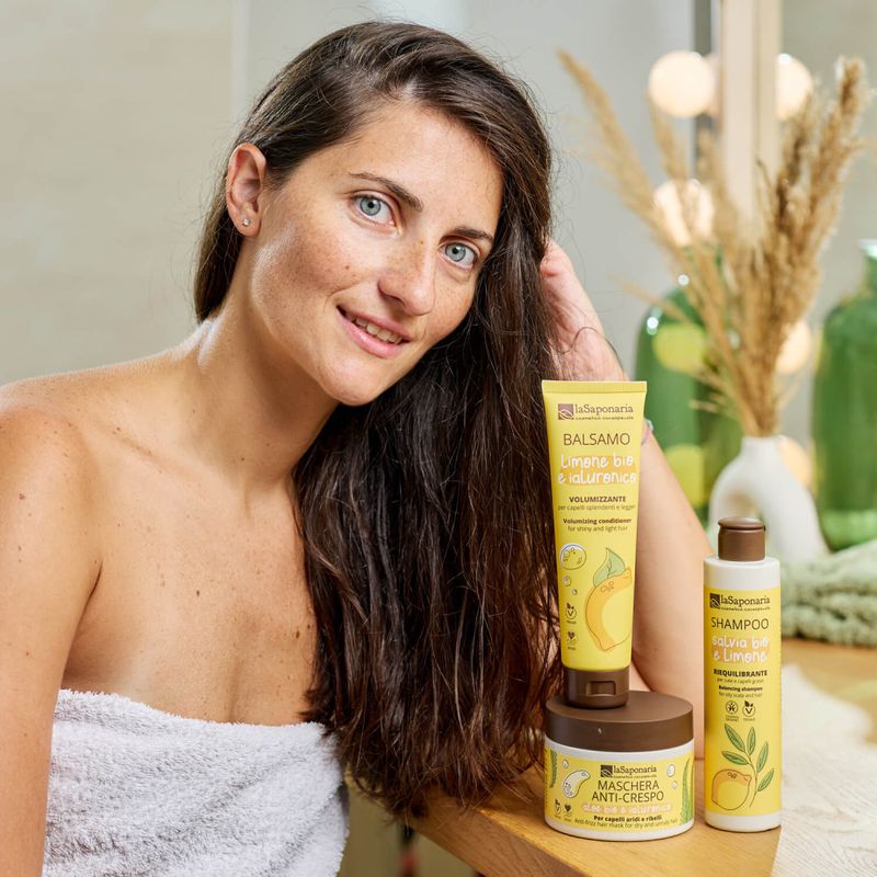 Volumizing Conditioner, Lemon & Hyaluronic 150ml / La saponaria