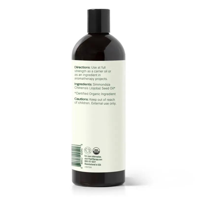 Økologisk jojobaolje 473ml / Plant Therapy