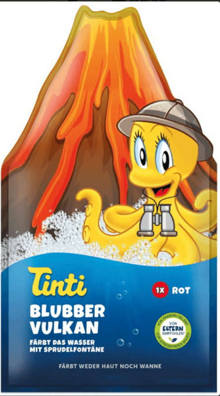Boblende Vulkan 50g - rød farge / Tinti