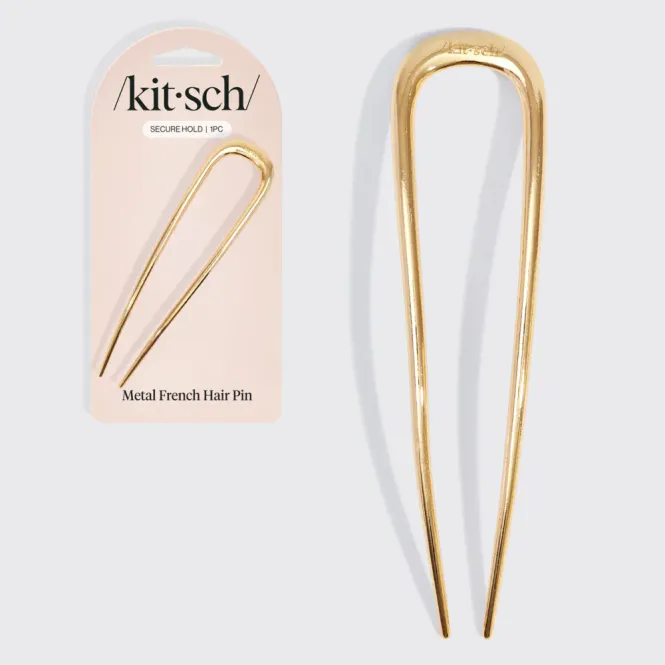 Hovedbilde Metal French Hair Pin - Gold / Kitsch