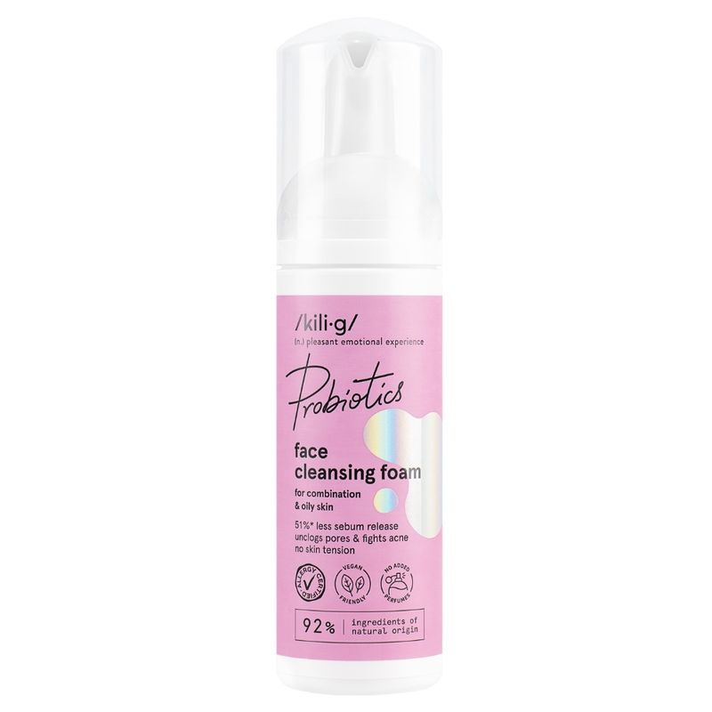 PROBIOTICS face cleansing foam - combination & oily skin 150ml / kili·g 