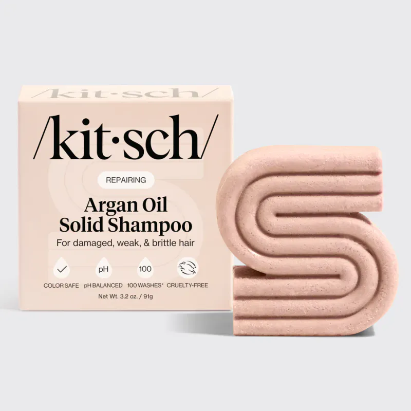 Repairing Argan Oil Shampoo Bar 91g / Kitsch