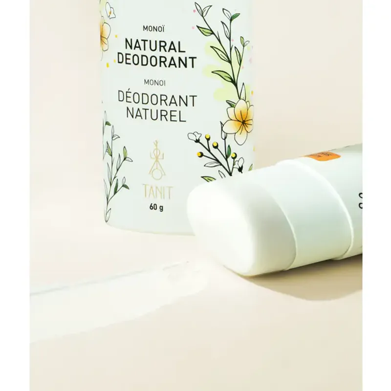 Natural Solid Deodorant, Monoi 60g / TANIT