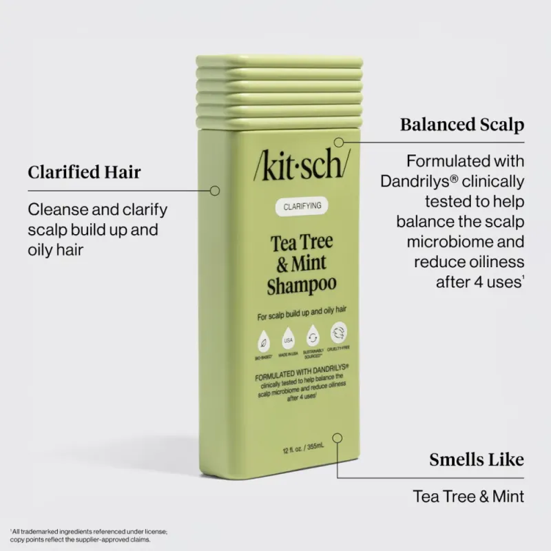 Clarifying Tea Tree & Mint Shampoo 355ml / Kitsch