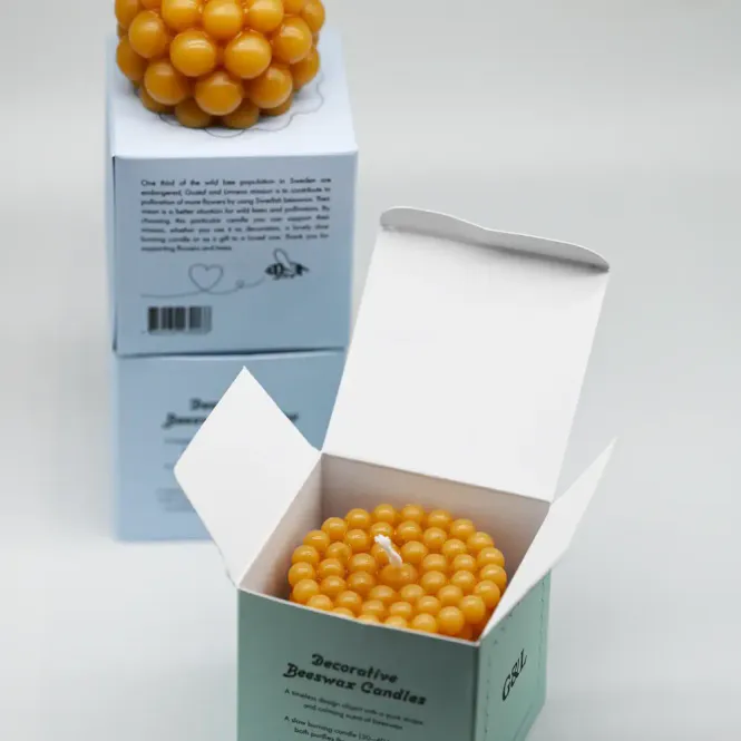 Hovedbilde Bivokslys med bobler - Pollen 150g / Gustaf och Linnea