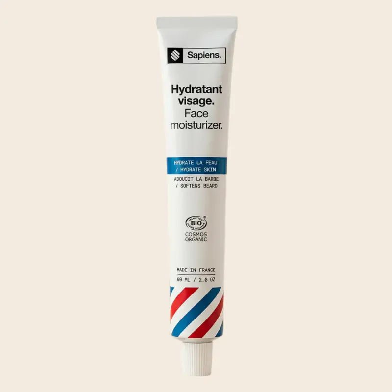 Organic Face & Beard Moisturizing Cream 60ml - Fresh & Woody / Sapiens
