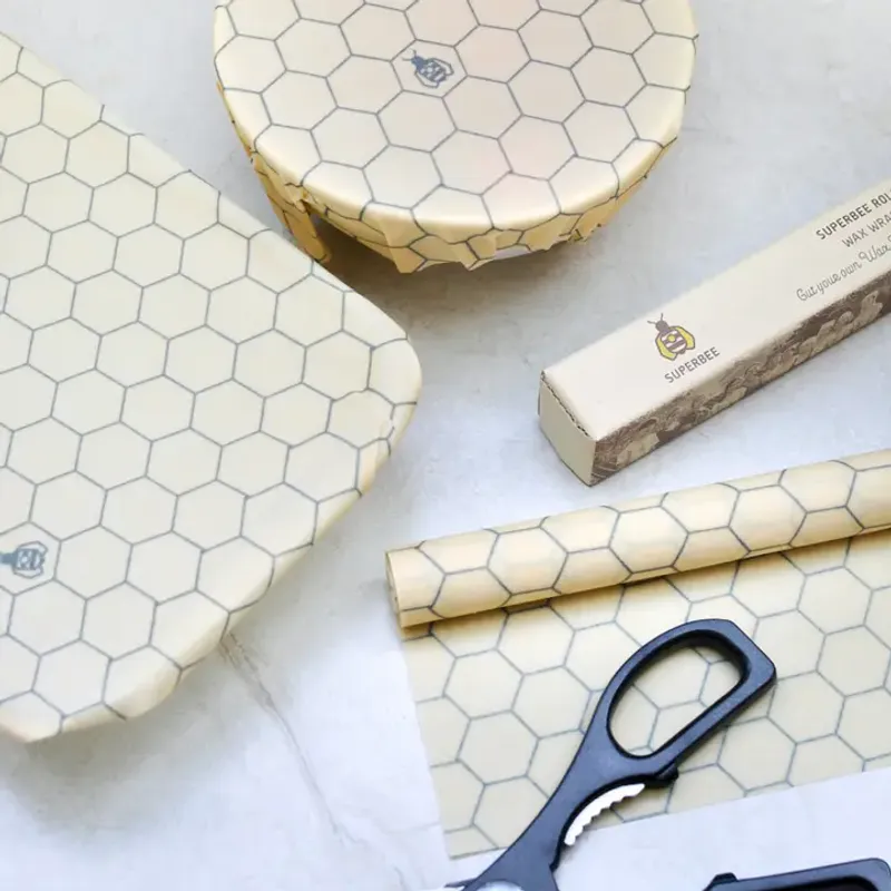 Beeswax Wrap Roll, Hexagonia 33 x 90cm / SuperBee